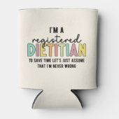 登録栄養士RD間違ったギフトおもしろいなし 缶クーラー (正面)