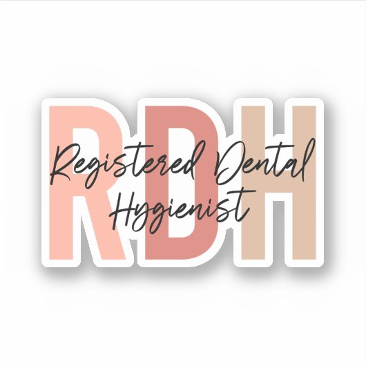 登録歯科衛生士の贈与、歯科衛生士 シール (正面)