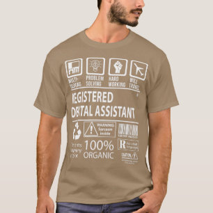登録歯科補数々の助士 Tシャツ