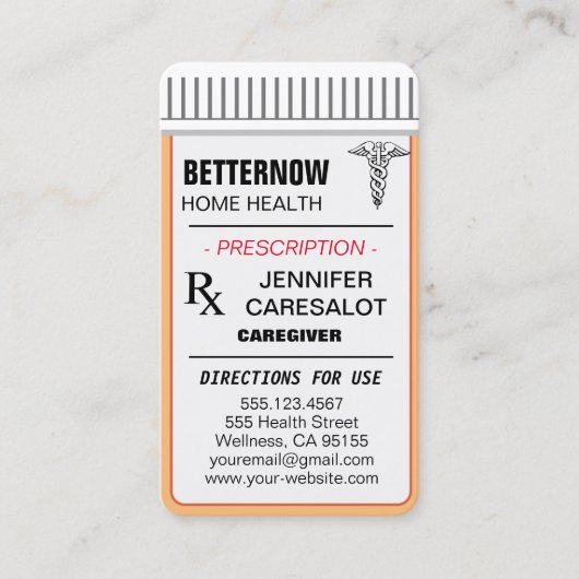 登録済みナースアポイントメントアラーム 名刺 (正面)