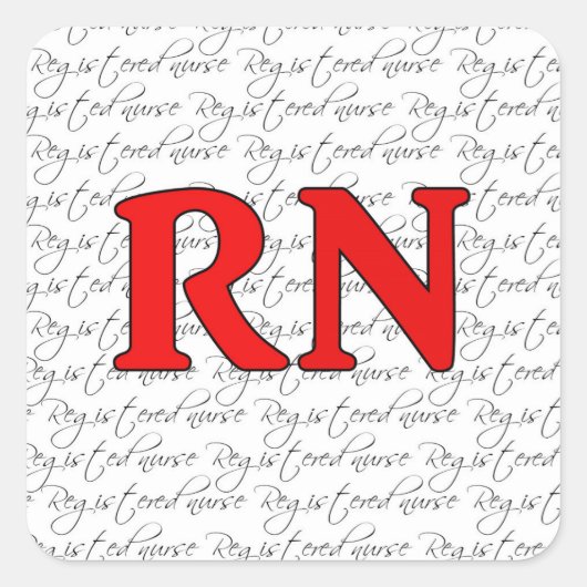 登録済みナースシール スクエアシール (正面)