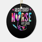 登録済みナースセット2022看護RN卒業 セラミックオーナメント (左)