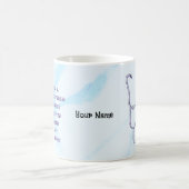 登録済みナースハートカスタムナースのログ コーヒーマグカップ (中央)