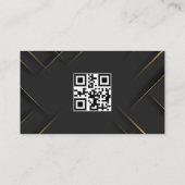 登録済みナースプロフェッショナルの金ゴールドとブラック 名刺 (裏面)