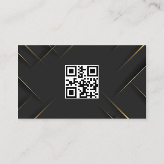 登録済みナースプロフェッショナルの金ゴールドとブラック 名刺 (裏面)