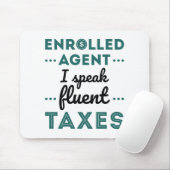 登録済エージェントI 話 Fluent Taxes マウスパッド (マウス)