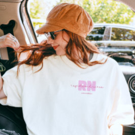 登録看護師専用ピンクスクリプト Tシャツ