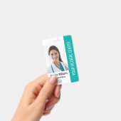 登録看護師 RN 従業員 ID ティール バッジ (手持ち)