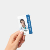 登録看護師 RN 社員 ID 青 バッジ (手持ち)
