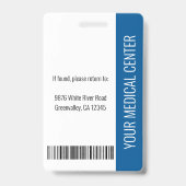 登録看護師 RN 社員 ID 青 バッジ (裏面)
