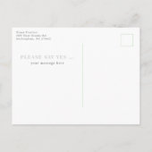 白あじさいが私のメイド・オブ・オーナー（花嫁付き添い人） ポストカード (裏面)