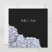 白あじさいブライダルシャワー招待 招待状 (裏面)