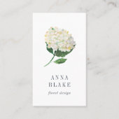 白あじさい垂直 名刺 (正面)