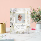 白あじさい水の色のお祝いの生活 アクリルサイン (ウェディング)