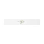 白あじさい男女兼用赤ちゃんシャワー 招待状ベリーバンド (フラット)