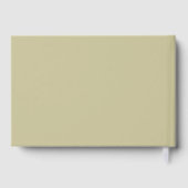 白あじさい花お祝いオブ・ライフ ゲストブック (裏面)