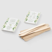 白あじさい花の水彩結婚式 ハンドファン (組立なし)