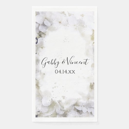 白あじさい花の水色結婚の (正面)