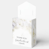 白あじさい花の水色結婚の フェイバーボックス (オープン)