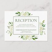 白あじさい花の結婚披露宴 エンクロージャーカード