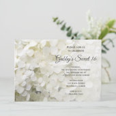 白あじさい花スウィート16誕生日パーティー 招待状 (スタンド正面)