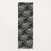 白あじさい花パターン ヨガマット (正面)