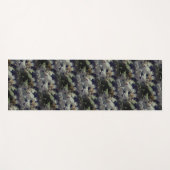 白あじさい花パターン ヨガマット (正面(横))