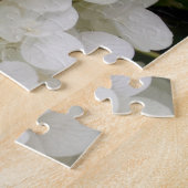 白いあじさじ16 x 20パズルby jhelene ジグソーパズル (側面)