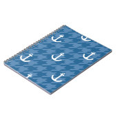 白いいかりパターン ノートブック (左側)