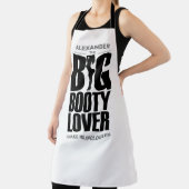 白いおもしろい上に大ブーティ好き エプロン (インサイチュ)