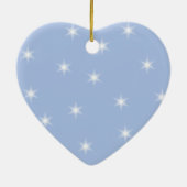 白いおよびブルースターの設計 セラミックオーナメント (裏面)