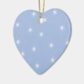 白いおよびブルースターの設計 セラミックオーナメント (左)