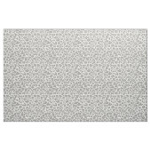 白いおよび灰色のヒョウの生地 ファブリック (ファットクウォーター)