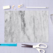 白いおよび灰色の大理石の質パターン 薄葉紙 (クラフト)