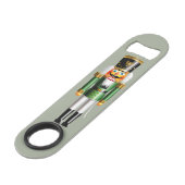 白いおよび緑のユニフォームのくるみ割りの兵士 スピード栓抜き (裏面アングル)