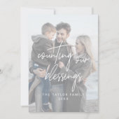 白いお洒落恵み2縦写真 シーズンカード (正面)