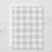 白いかぼちゃとピンクの花 秋のベイビーシャワー 招待状 (裏面)