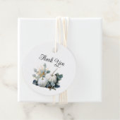 白いかぼちゃとユーカリの秋の感謝 フェイバータグ (インサイチュ)