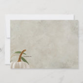 白いかぼちゃの不揃いなポット 招待状 (裏面)