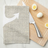 白いかりの素朴なグレーフェイクのラップのテクスチャ キッチンタオル (四つ折り)