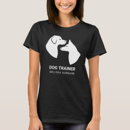白いかわいい犬の頭の形 - オーダーメイドの犬のトレーナー Tシャツ