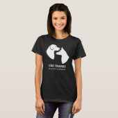 白いかわいい犬の頭の形 - オーダーメイドの犬のトレーナー Tシャツ (正面フル)