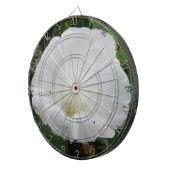 白いかわいらしコンボルラスフラワーダーツボード ダーツボード (正面右)