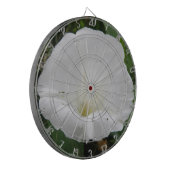 白いかわいらしコンボルラスフラワーダーツボード ダーツボード (正面左)