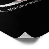 白いかわいらしリボンは肺がん認識度を支える。 ポスター (角)