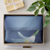 白いかわいらしLilyフローラ写真 薄葉紙 (ギフト)