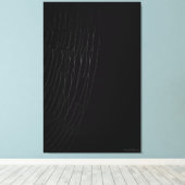 白いくもの巣と黒のキャンバス印刷 キャンバスプリント (インサイチュ (ウッドフロア))