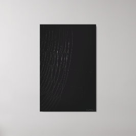 白いくもの巣と黒のキャンバス印刷 キャンバスプリント