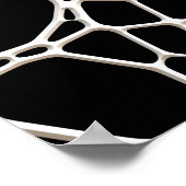 白いくもの巣テクスチャ+あなたのbachgr.&アイディア ポスター (角)