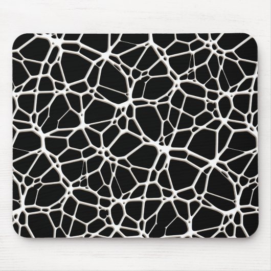 白いくもの巣テクスチャ+あなたのbachgr.&アイディア マウスパッド (正面)